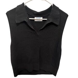 Old Navy Sweater Vest, Size XXL, Black Vest, Comfort, Cotton‎ Rayon Blend